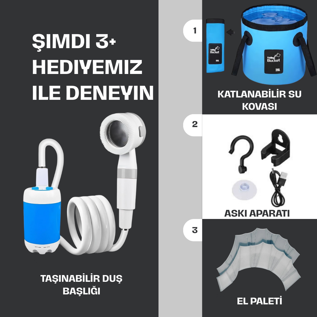 Macera ve Tatillerinizde Kum ve Tuz İçinde Kalmayın - Easyshower
